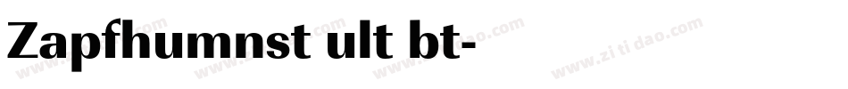 Zapfhumnst ult bt字体转换